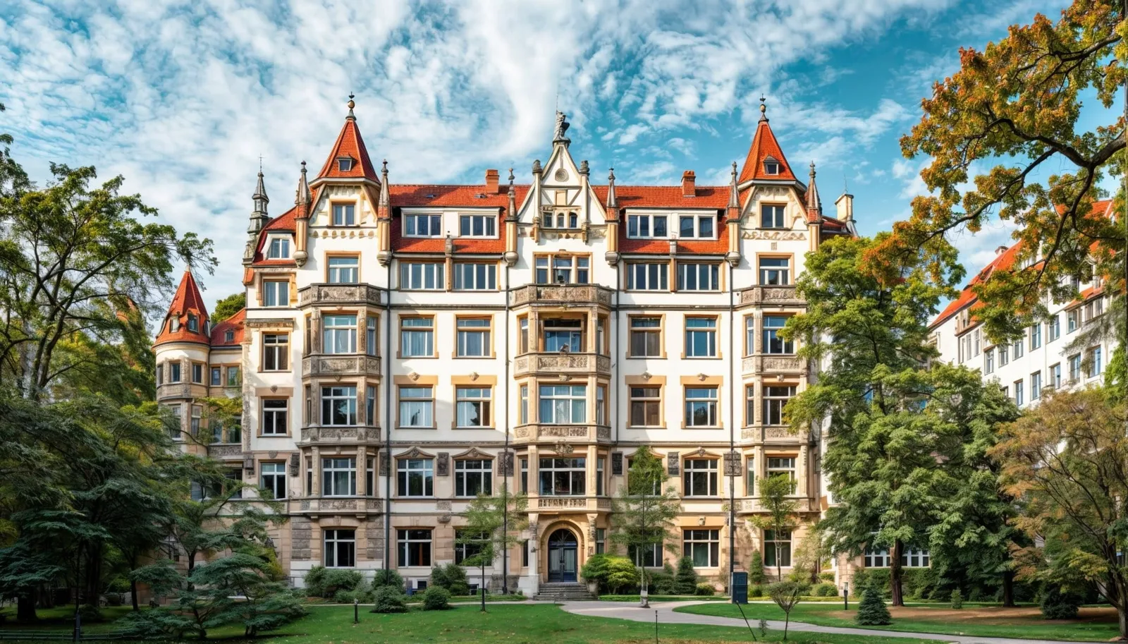 Gründerzeitfassade eines Leipziger Wohnhauses